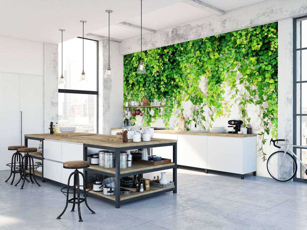 Grønne hengende grener