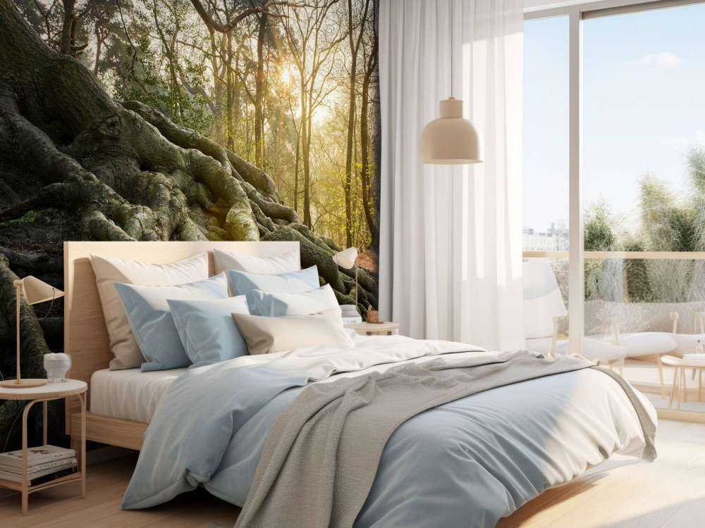 Trerøtter over bakken