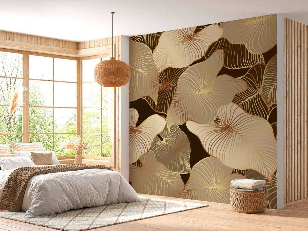 Brune tropiske blader