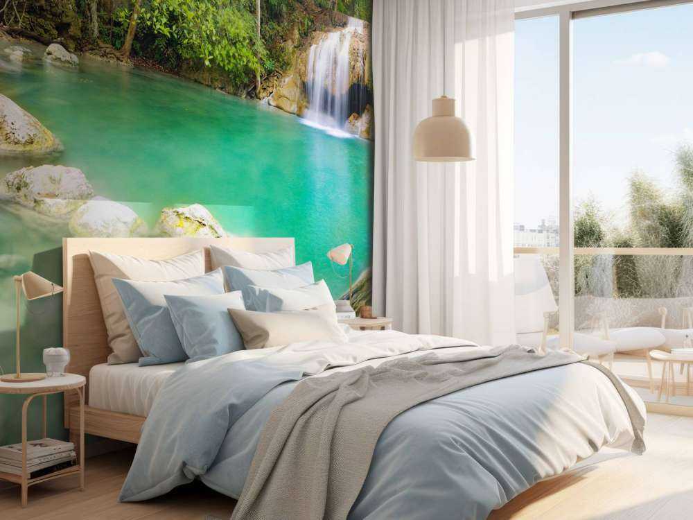 Vakker foss i Thailand