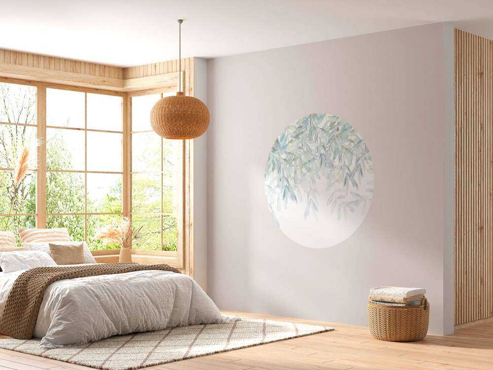 Pastell akvarell blader