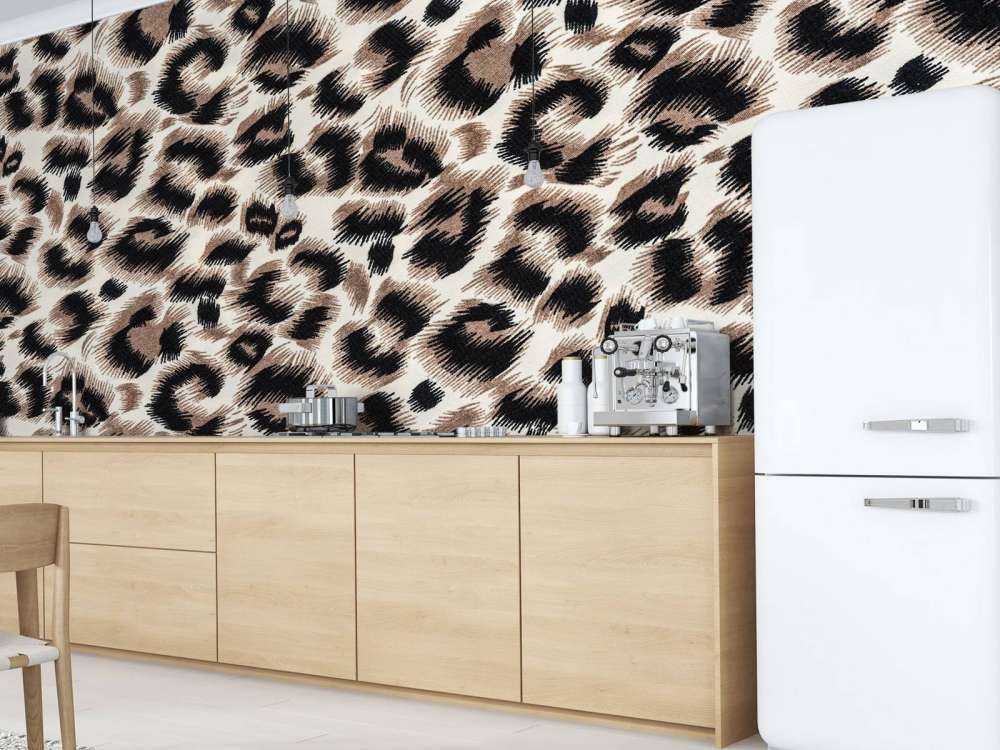 Beige farget panter pels