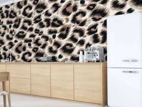 Beige farget panter pels