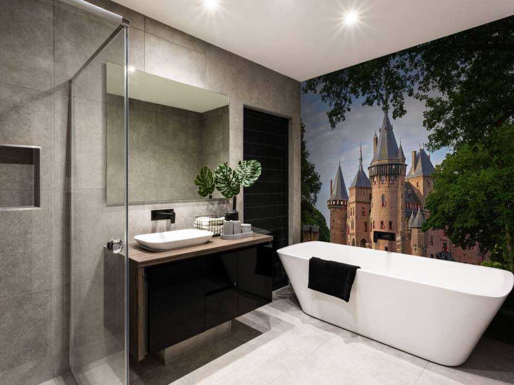 Castle foran De Haar Castle fra hagen