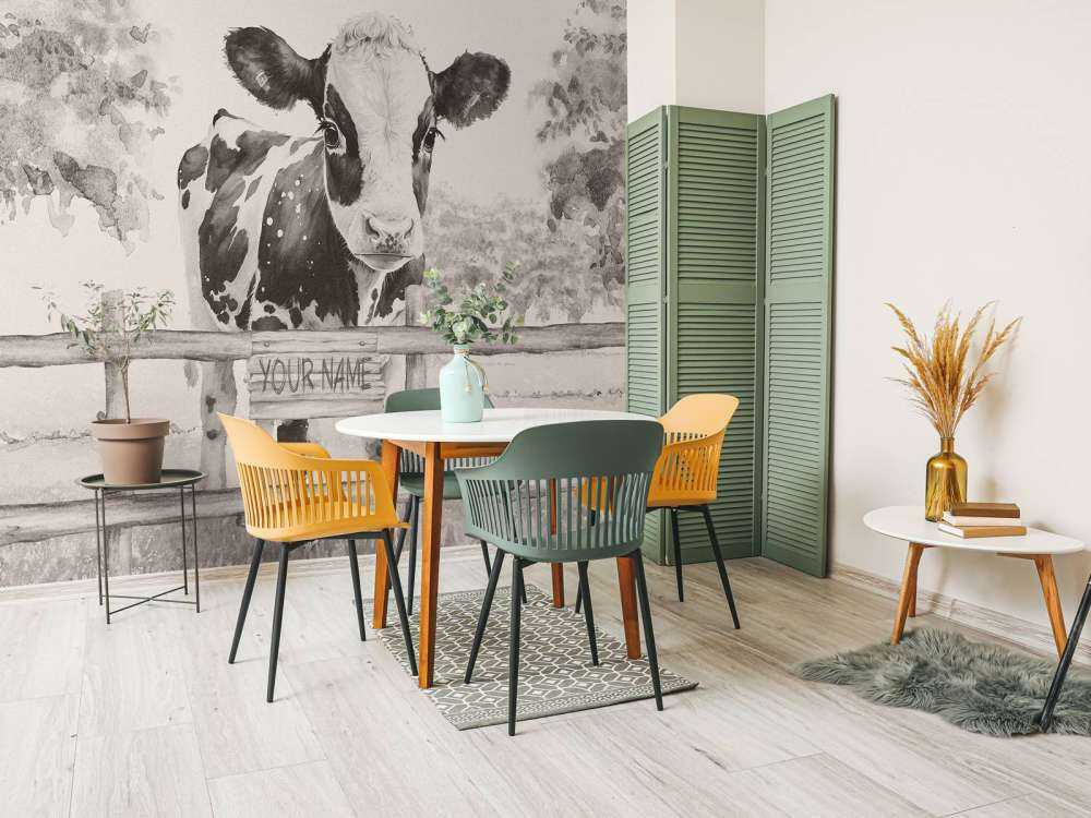 Kounge på en eng beige