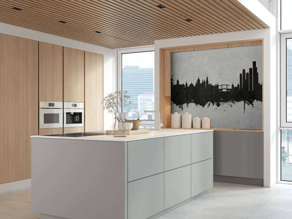 Akvarel skyline, Amsterdam