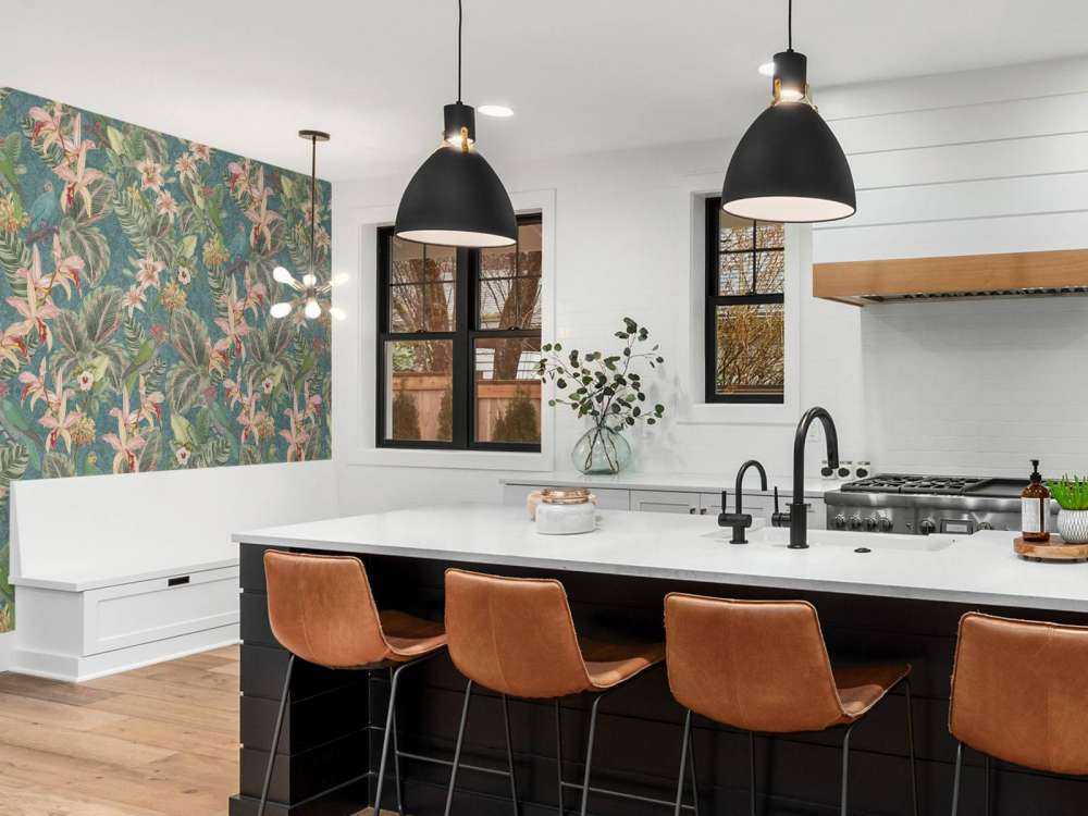 Tropiske junglefugle og papegøjer - turkis