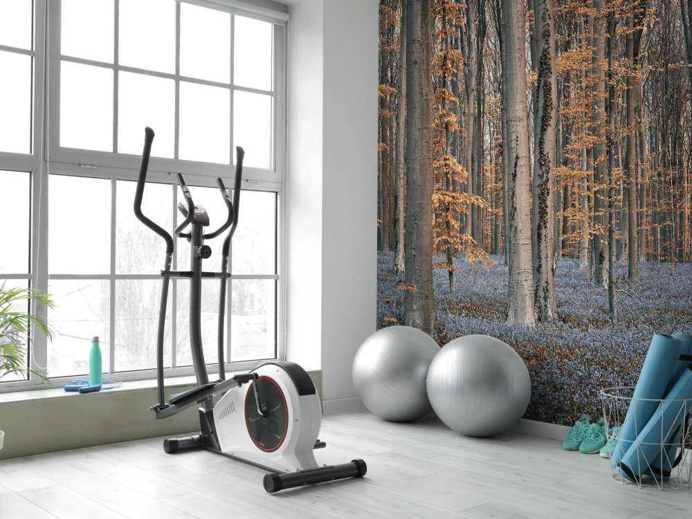 Skov med pastelfarver