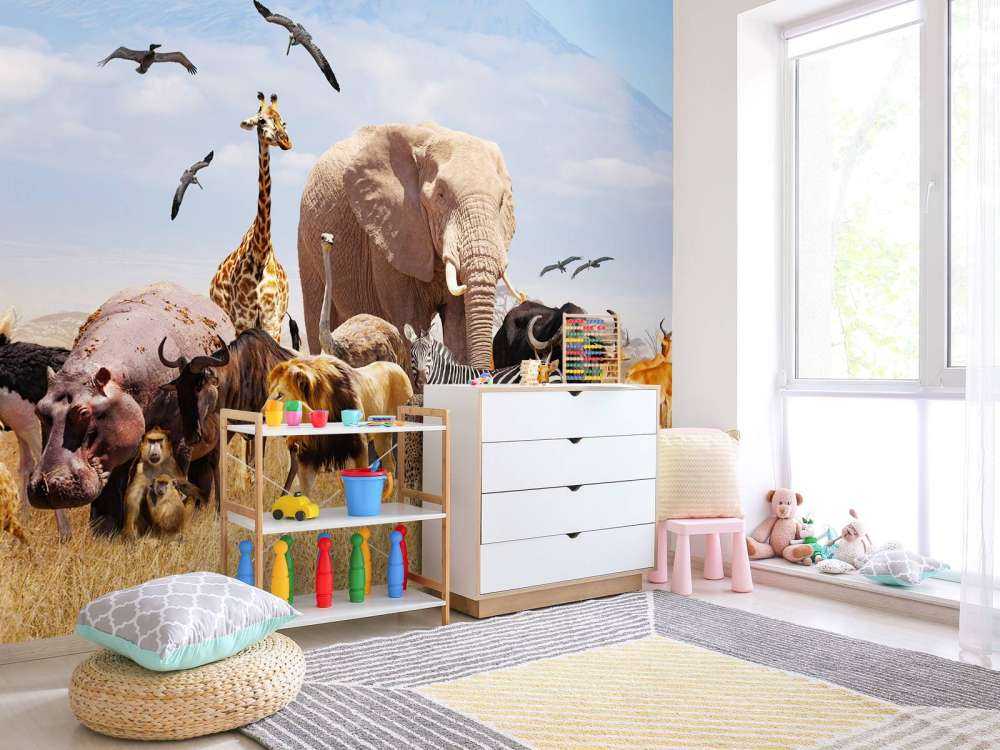 Afrikanske dyr på Kilimanjaro