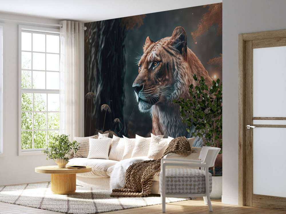 Illustration af en løve
