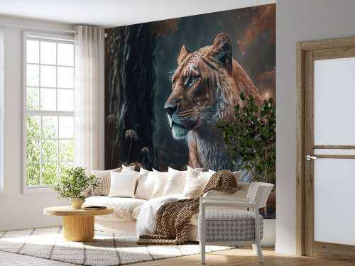 Illustration af en løve