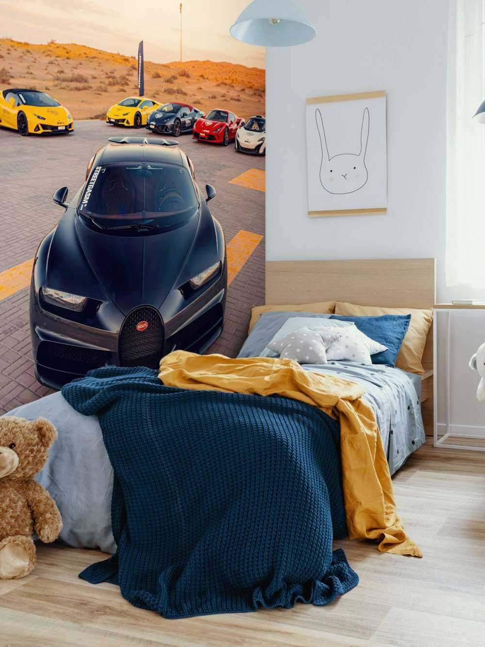 Hypercars ved solnedgang