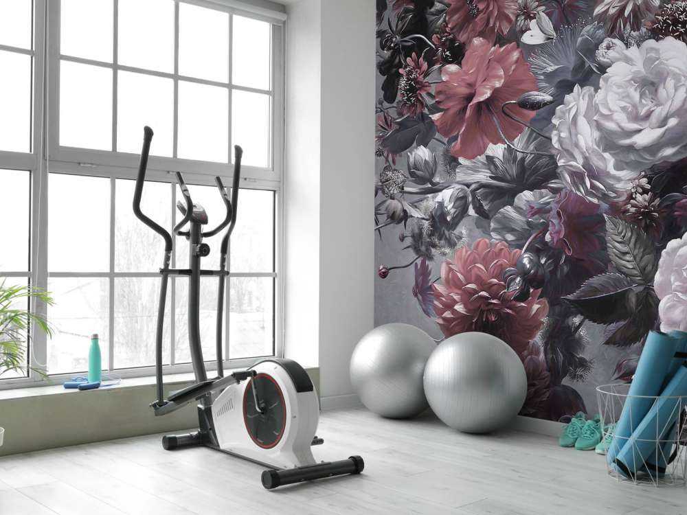 Stor buket med røde valmuer