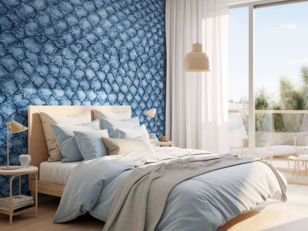 Lakseskind i blå farve