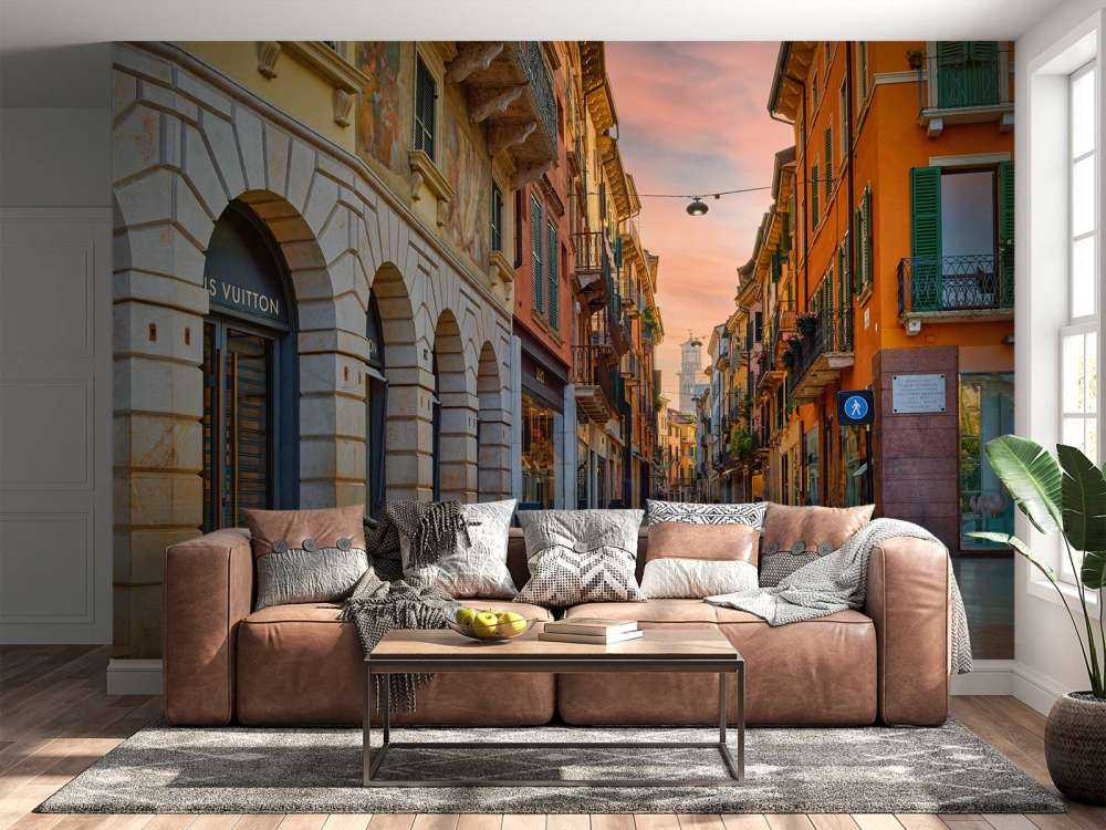 Butiksgade ved solopgang