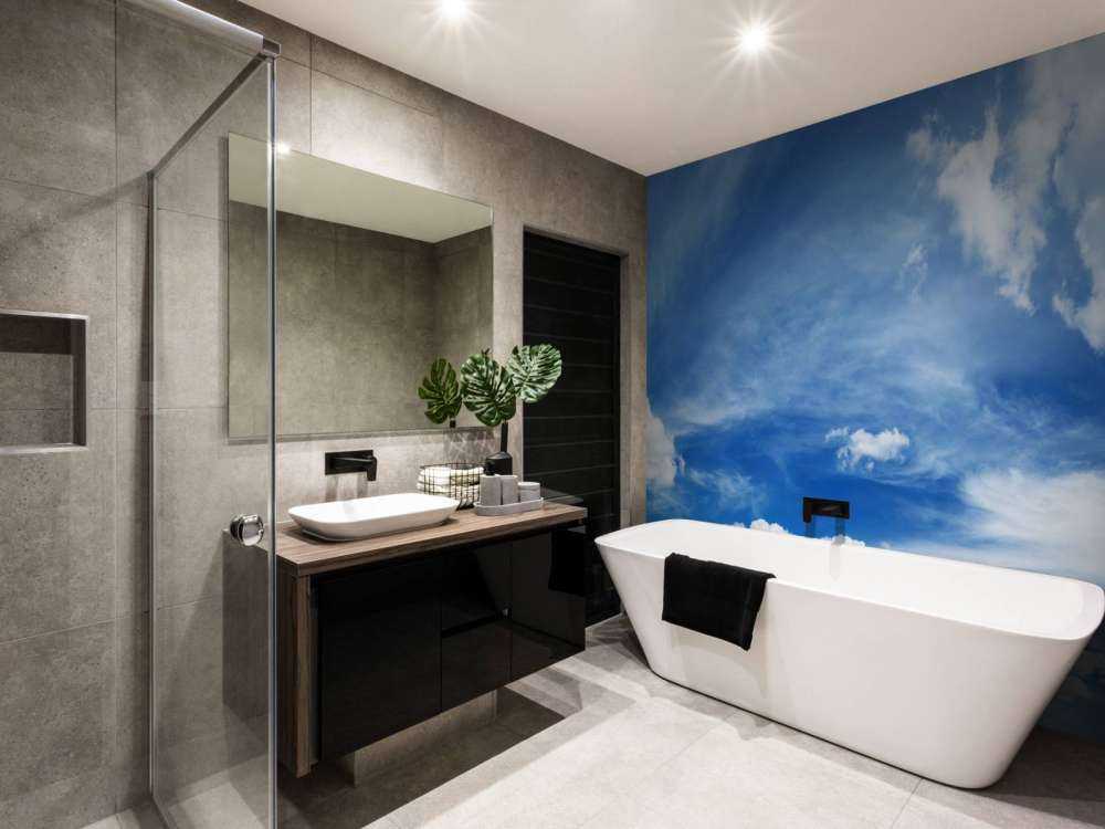 Blå himmel med skyer