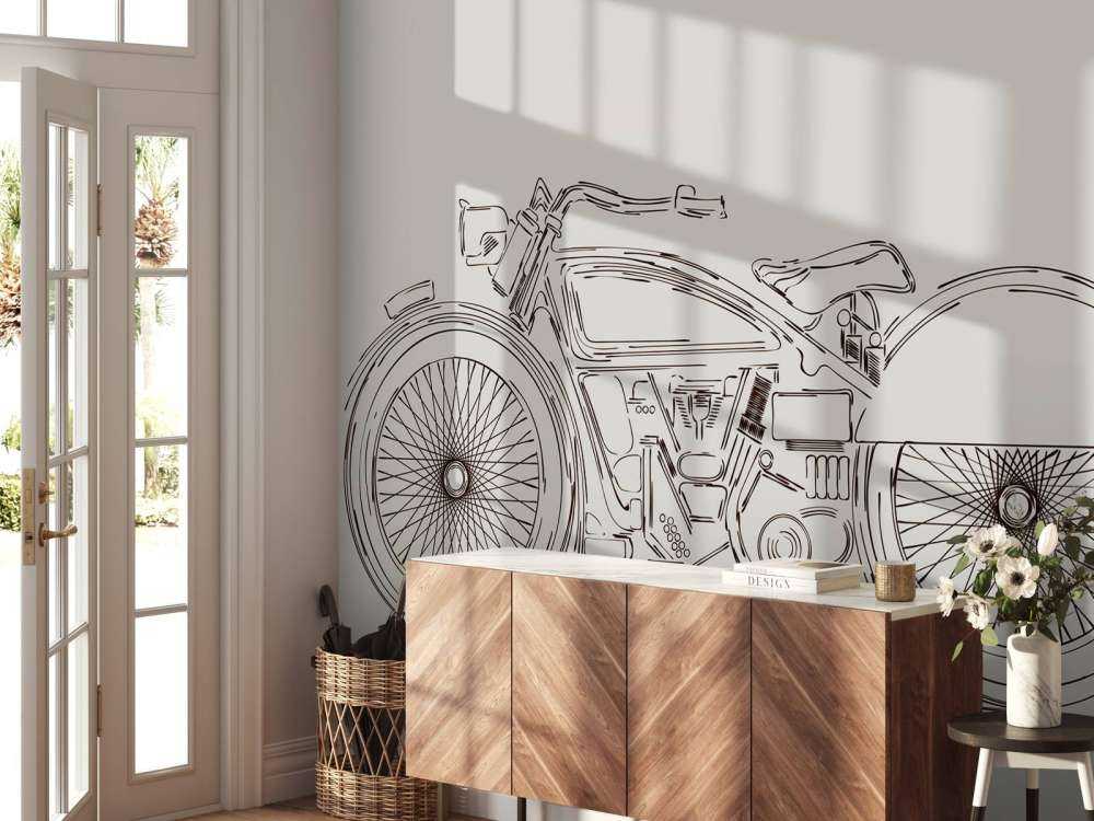 Signeret vintage motor