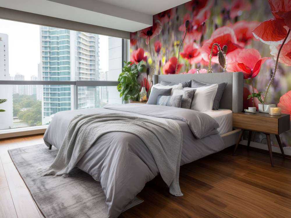 Valmuer med vintage look