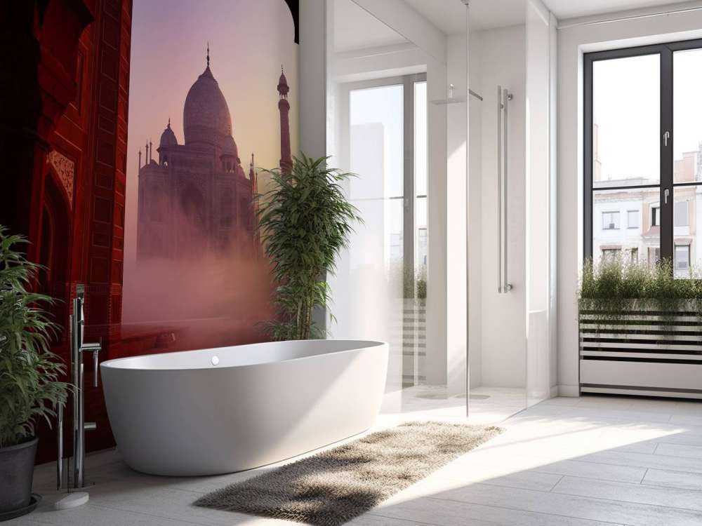 Taj Mahal ved solopgang