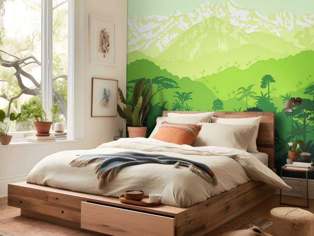 Jungletræer og høje bjerge