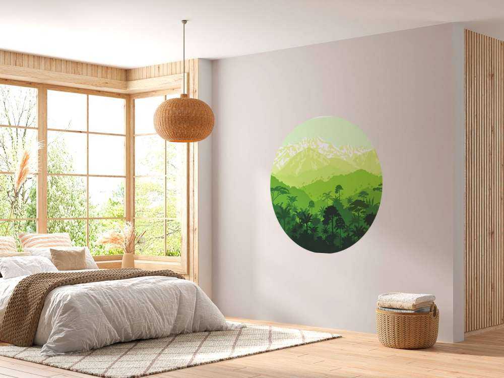 Jungletræer og høje bjerge