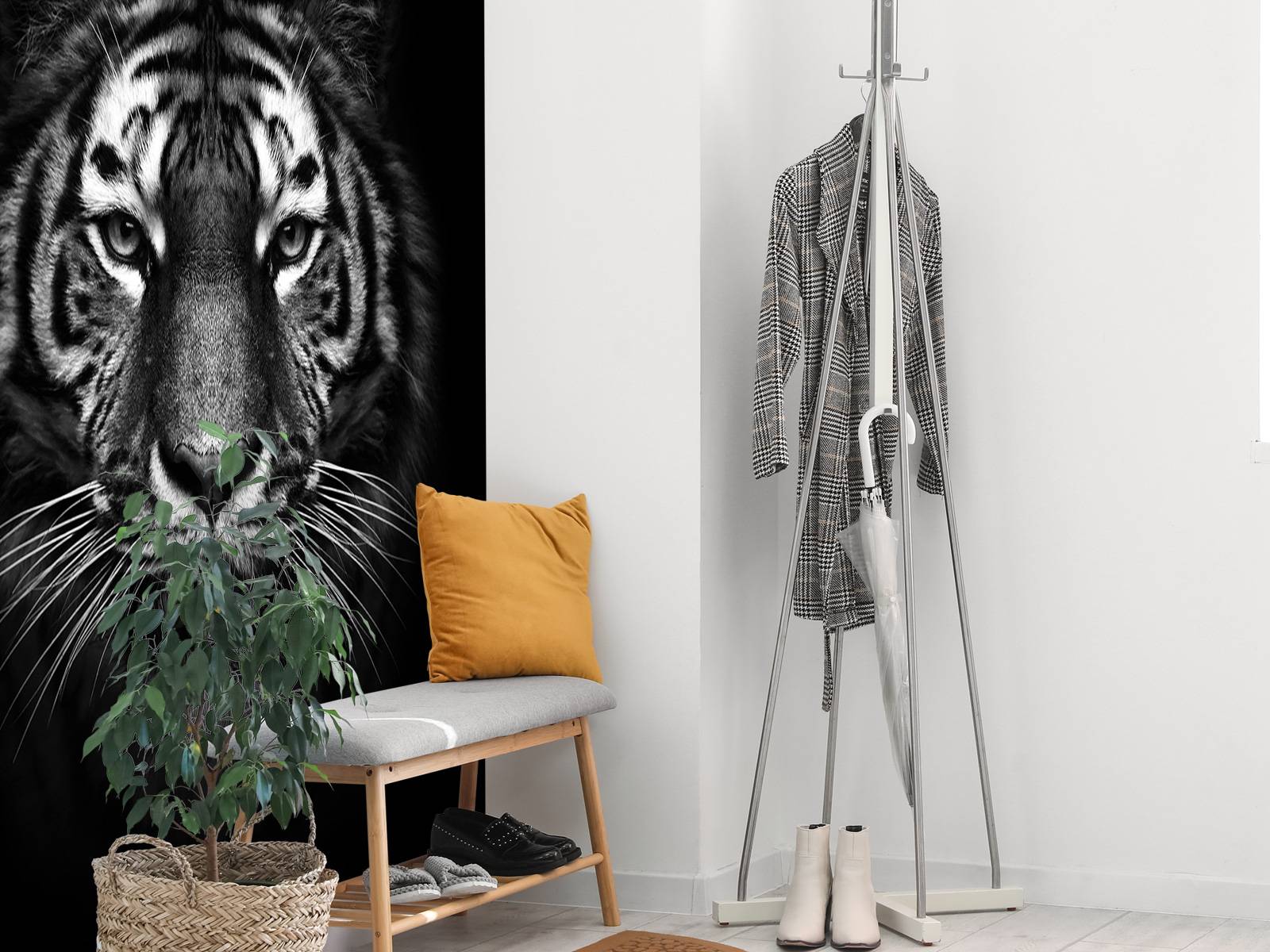 Dark Tiger - Fototapet, image size:1600x1200