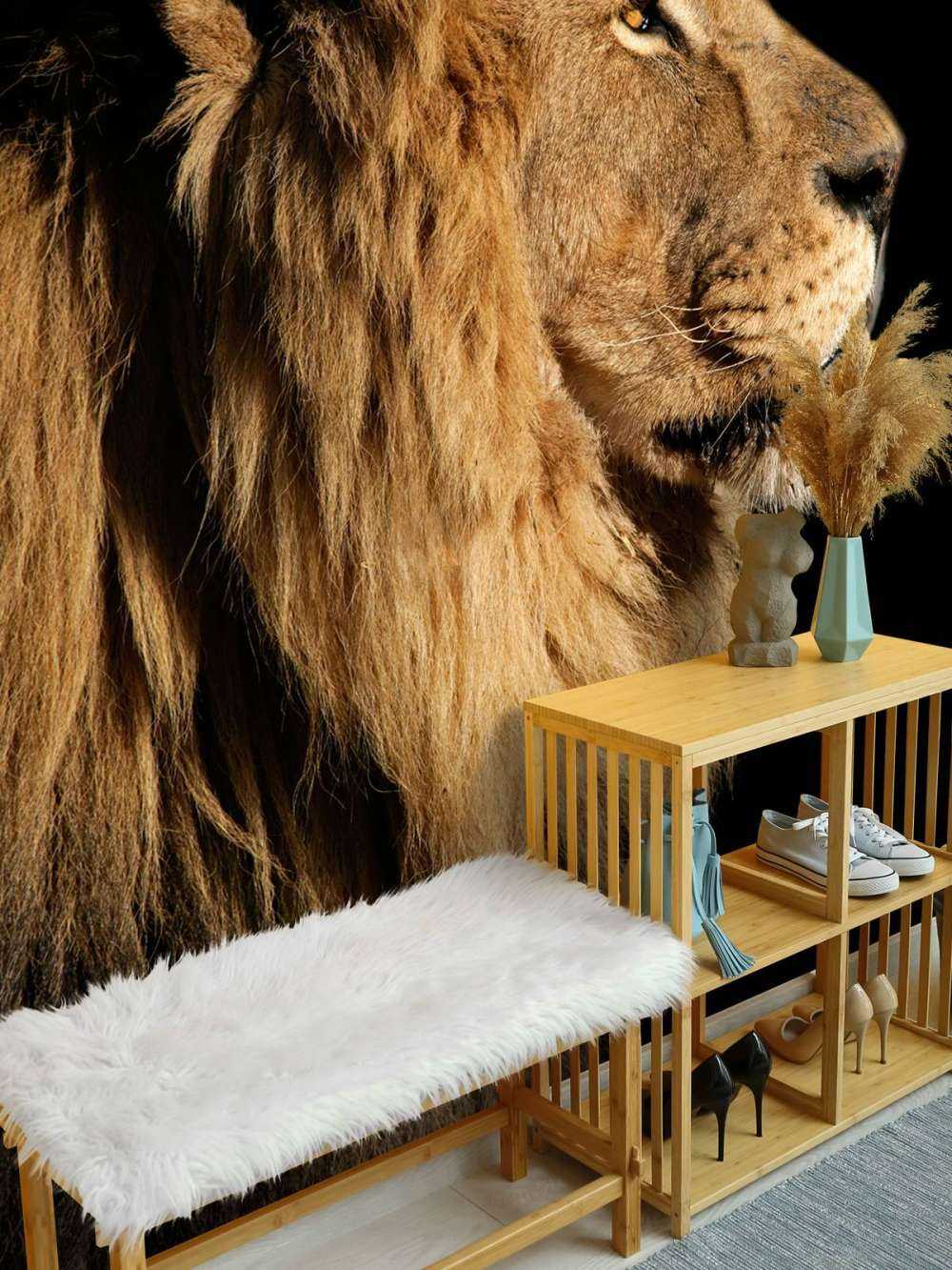 Sidopravil av ett lejon