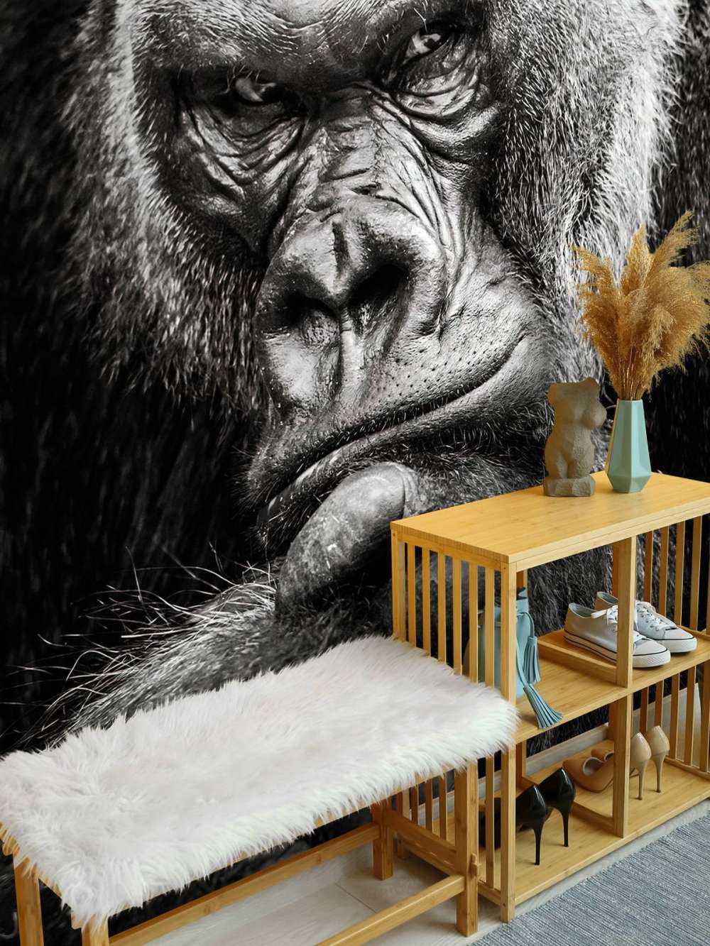 Närbild av en gorilla