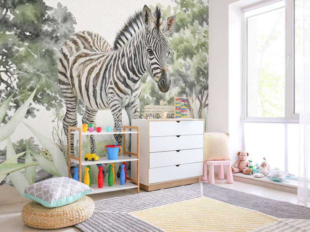 Ung zebra i det vilda
