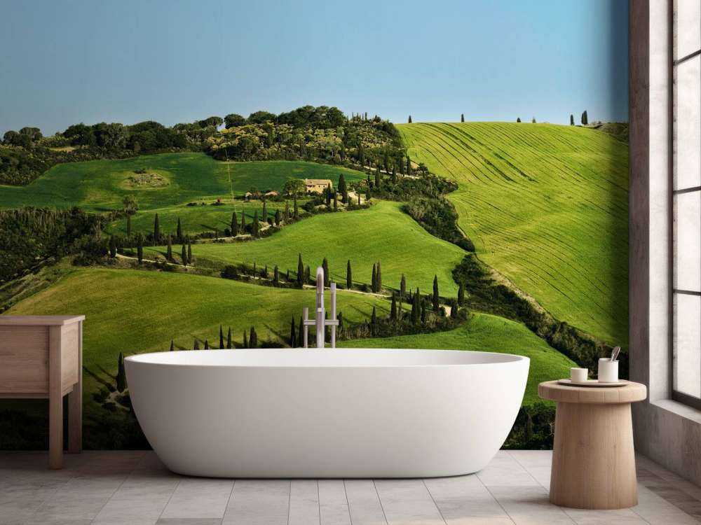 Panorama över Toscana