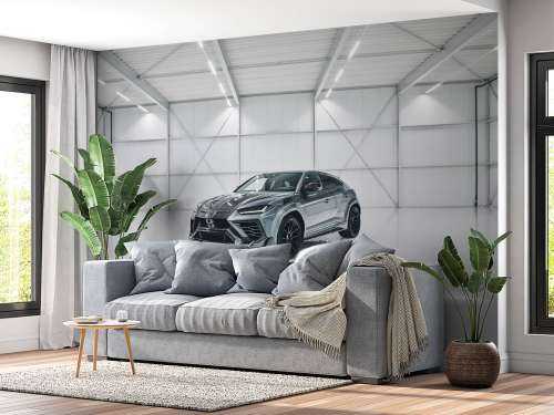 Lamborghini i vit hall