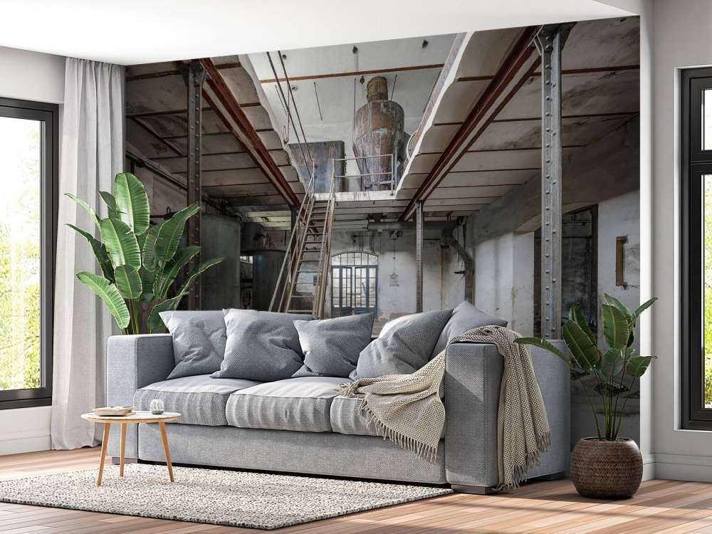 Övergiven gammal fabrik