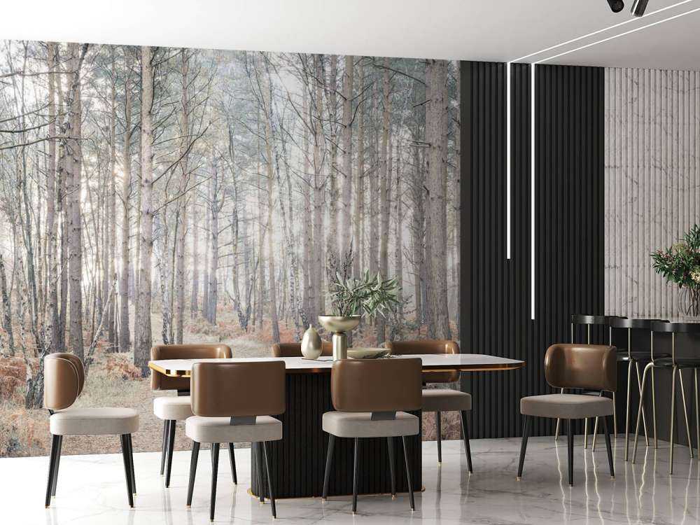 Sandväg genom skogen