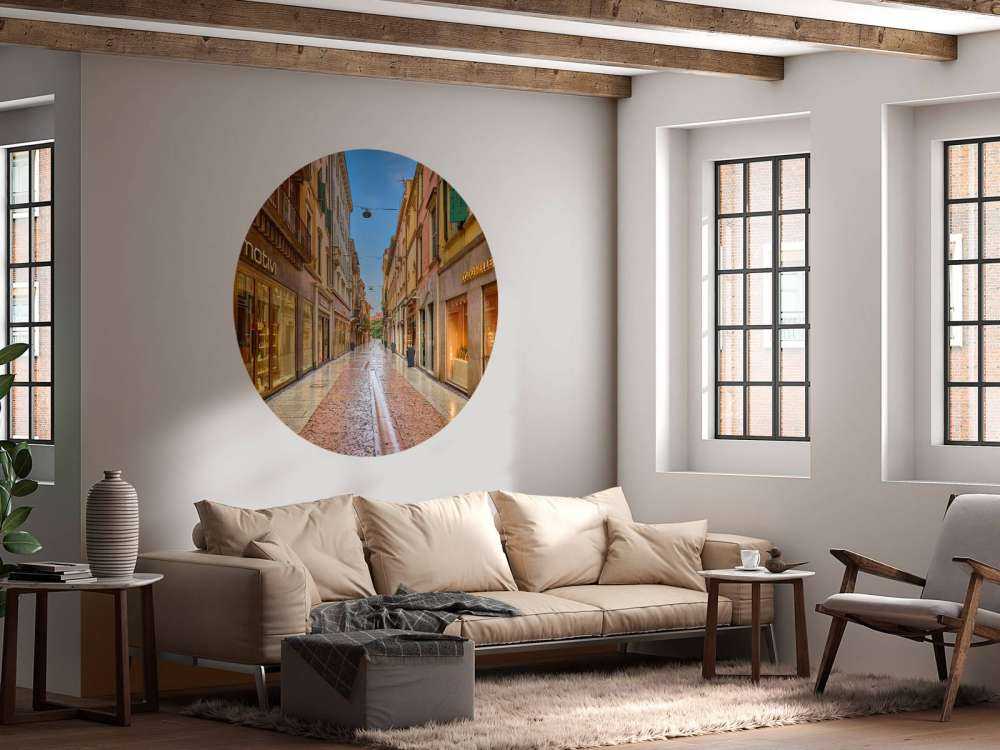 Shoppinggatan tidigt på morgonen