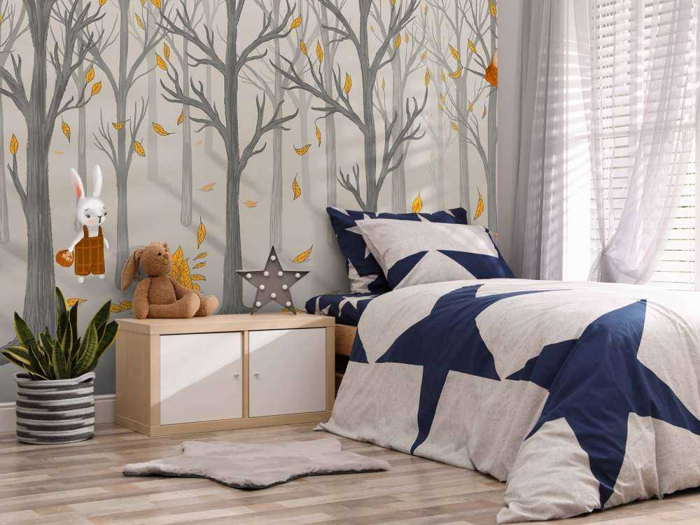 Skogens djur på hösten