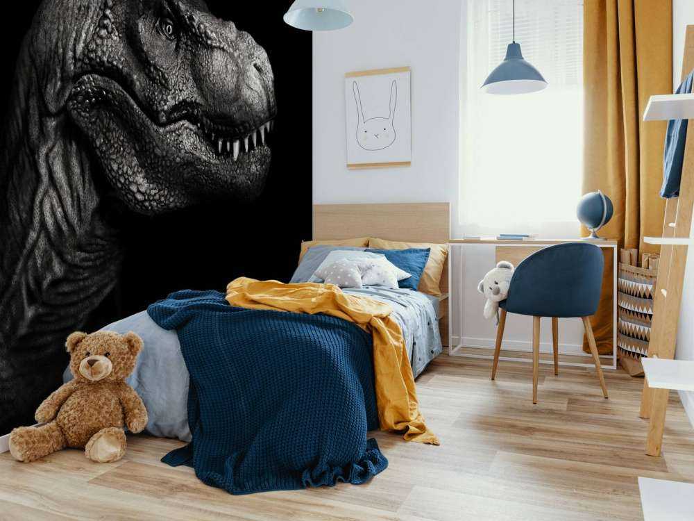 Närbild av en Tyrannosaurus Rex