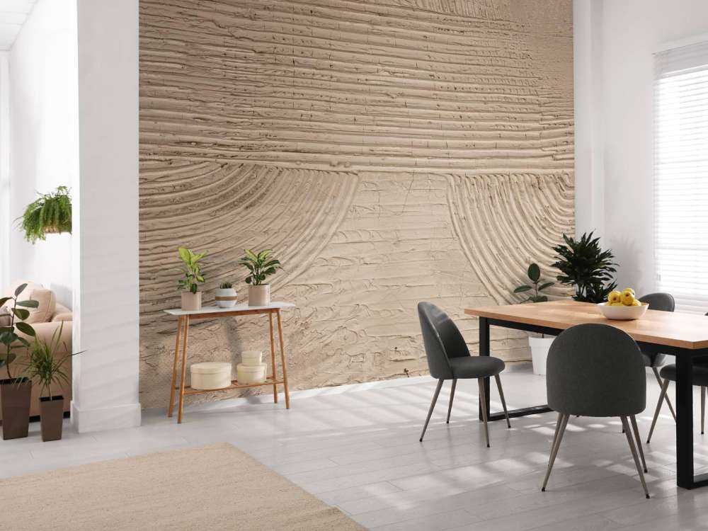 Linjer och strukturer i taupe