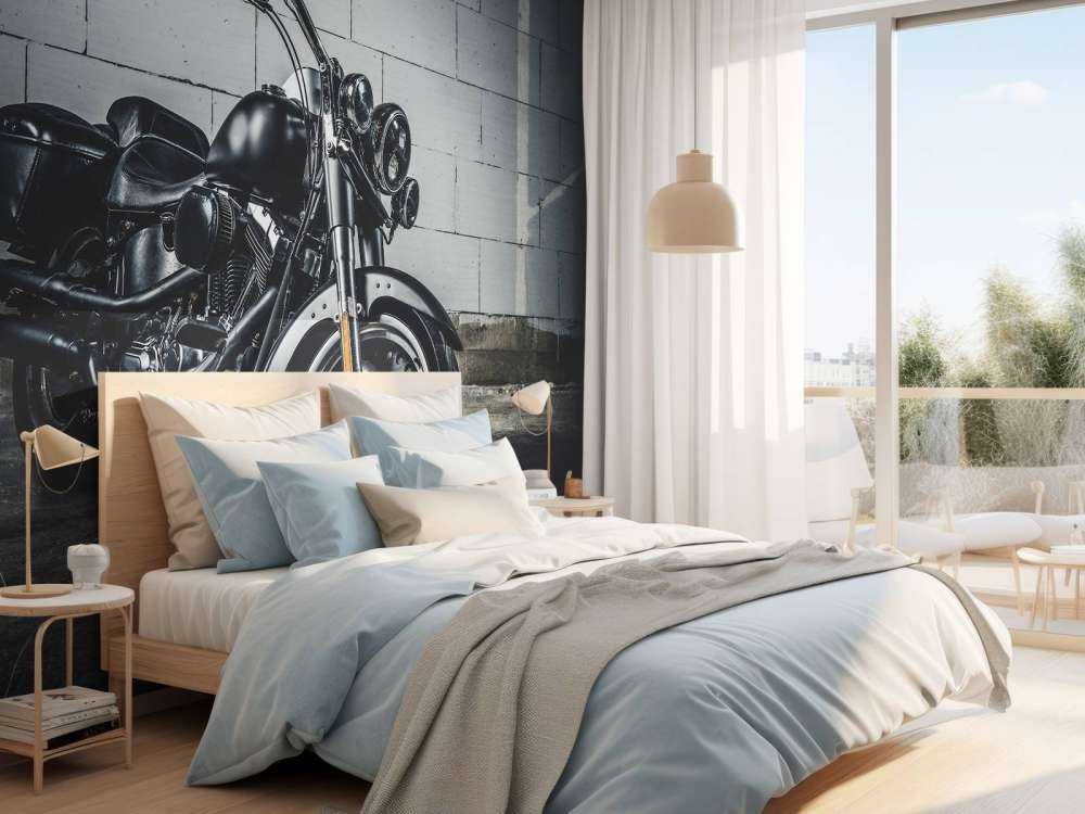 Vackert polerad motor