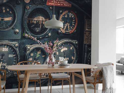 Vintage cockpit detalj