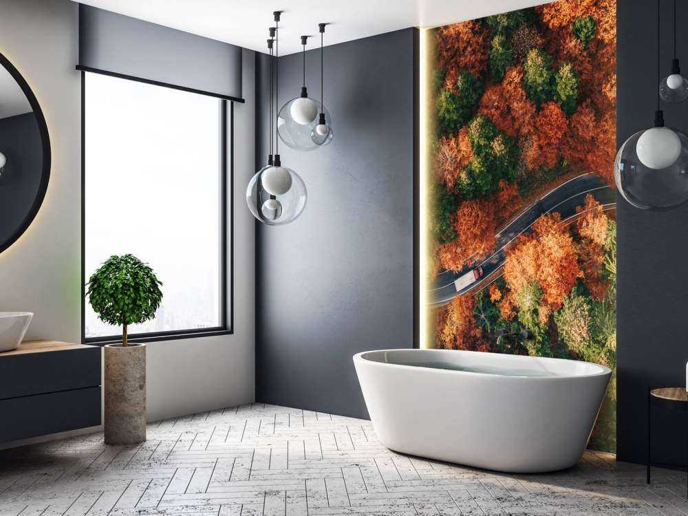 Slingrig väg med lastbil