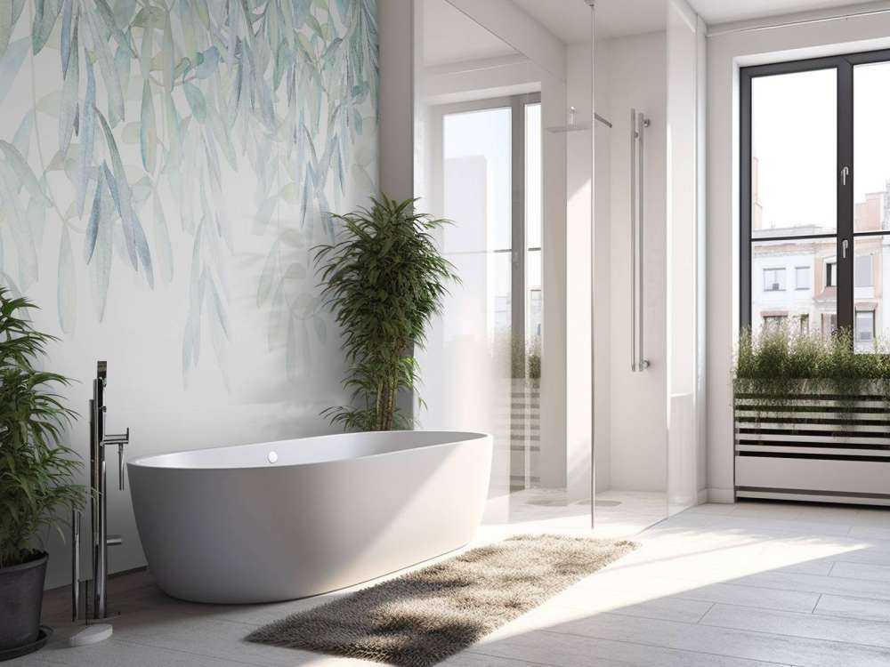 Pastellfärgade akvarellblad