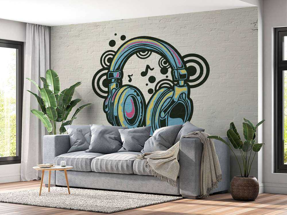 Graffiti-hörlurar
