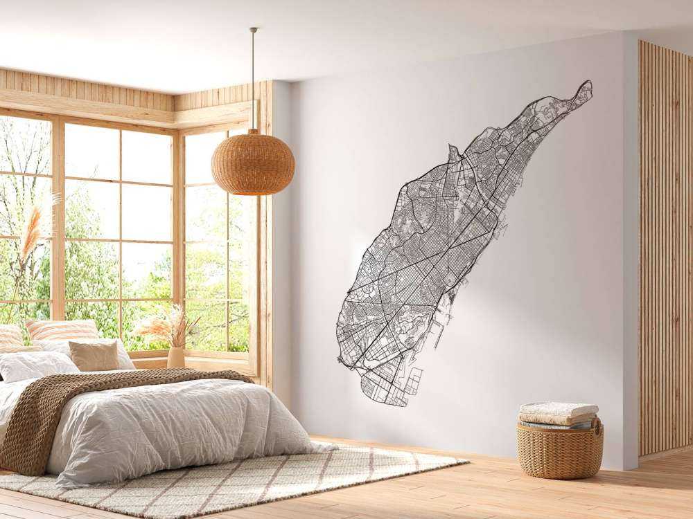 Kort over Barcelona, __hvid