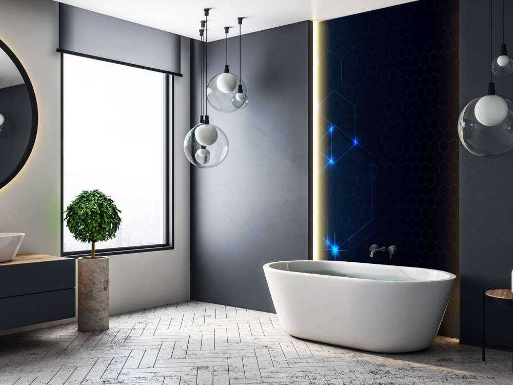 Abstrakte glødende hexagoner