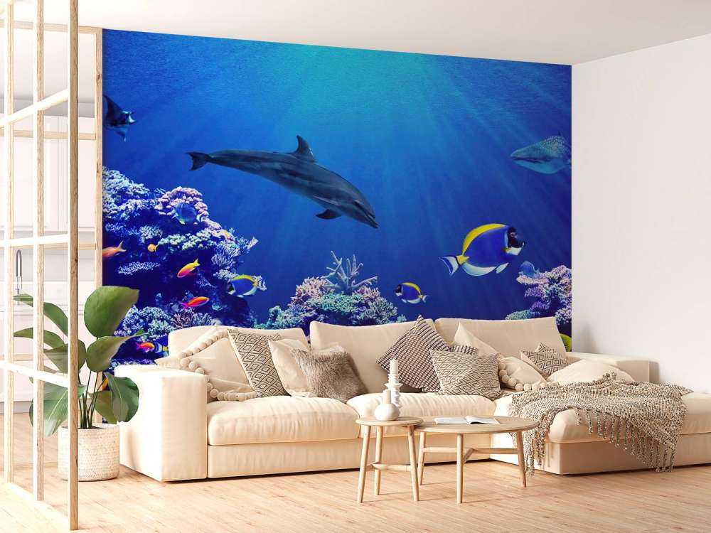 Undersøisk verden blå