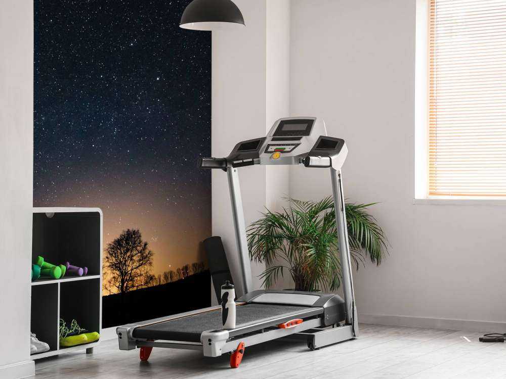 Solnedgang med stjerner