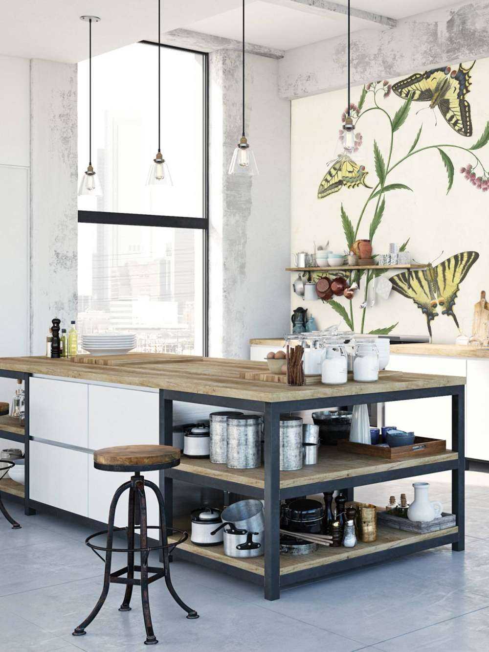 Fire sommerfugle på blomster, Paulus Knogh