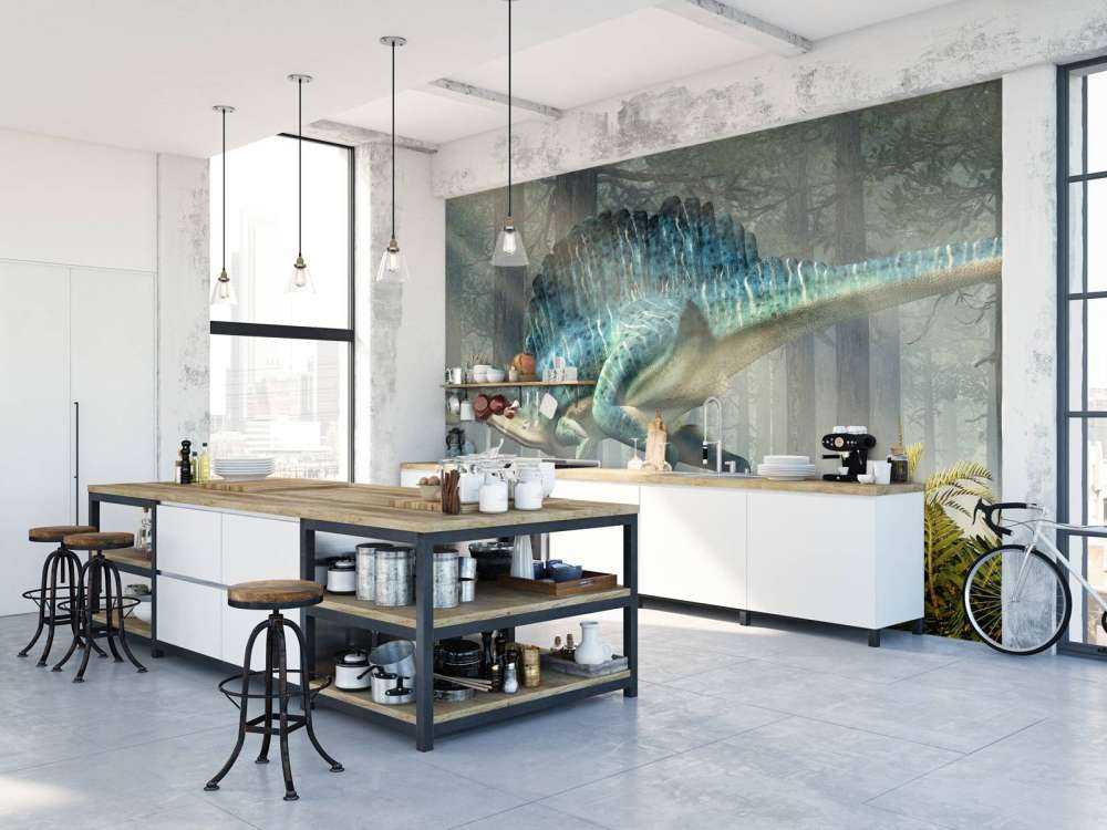 Spinosaur i en skov
