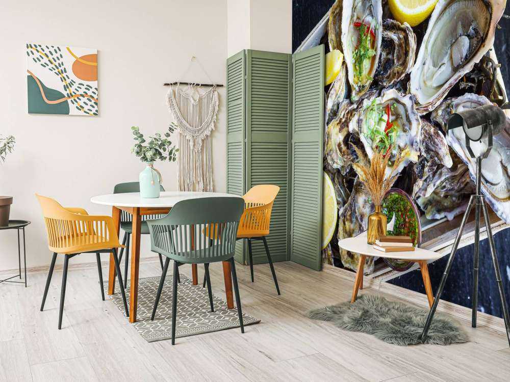 Skål fuld af østers