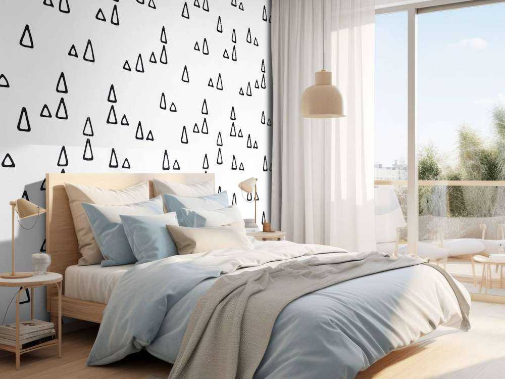 Trekanter sort og hvid